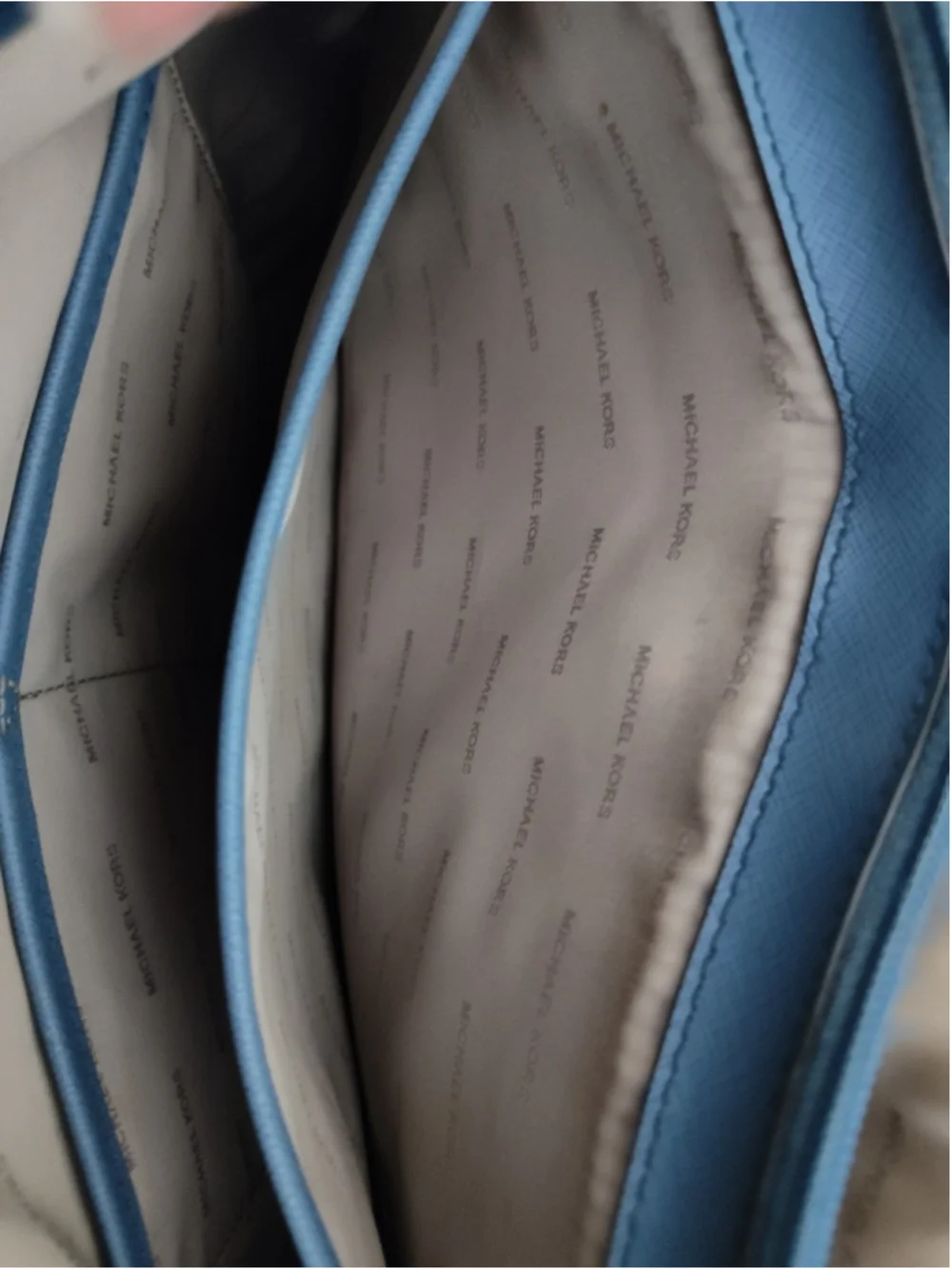 Michael Kors Cornflower Blue Leather Padded Handbag